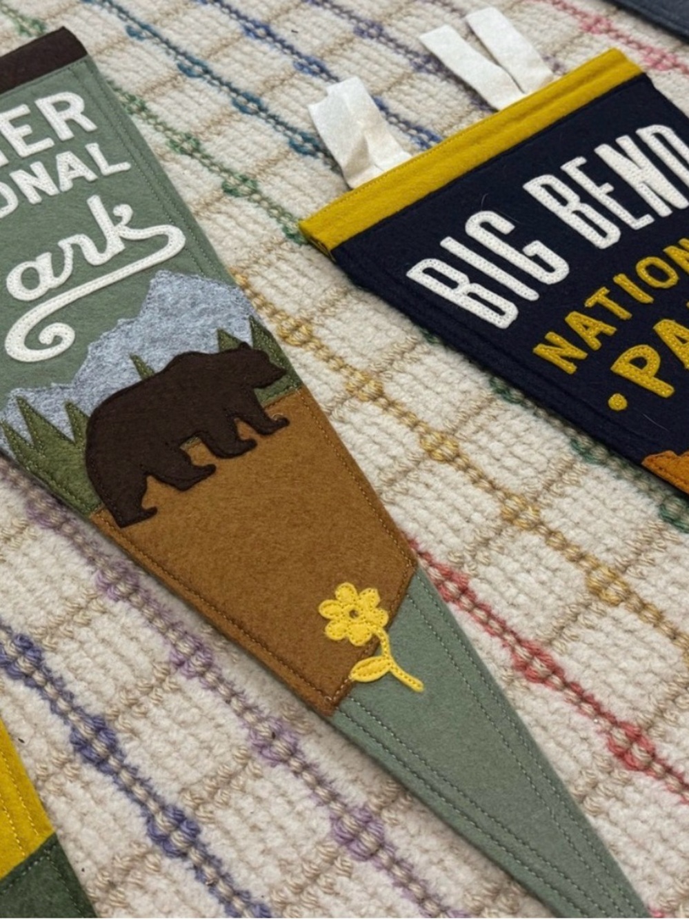 Yoho & co felt designer pennants